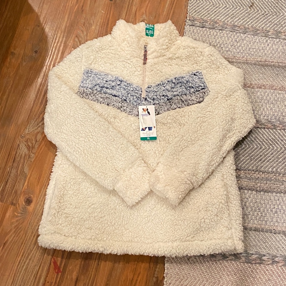 Quarter Zip Sherpa Pullover